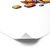 Skelet Snoep Kom Halloween Perfect Poster (Hoek)