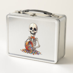 Skelet snoepkom Halloween
