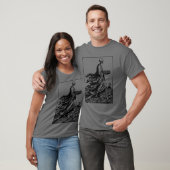 skelet speelt schaken t-shirt (Unisex)