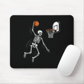 Skelet speelt skelet grappige Halloween mannen jon Muismat (Met muis)