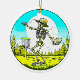 Skelet Spelen Disc Golf Keramisch Ornament