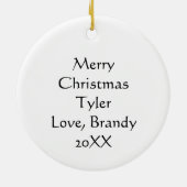 Skelet Spelen Disc Golf Keramisch Ornament (Achterkant)