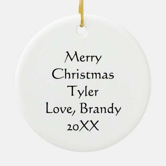 Skelet Spelen Disc Golf Keramisch Ornament (Achterkant)