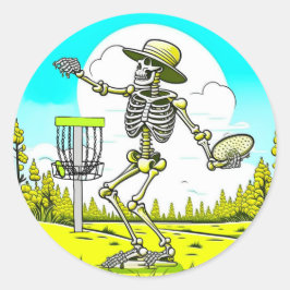 Skelet Spelen Disc Golf Ronde Sticker
