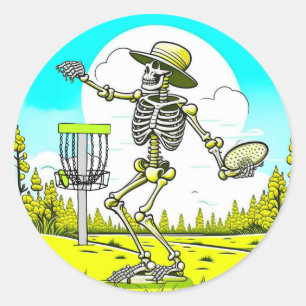 Skelet Spelen Disc Golf Ronde Sticker