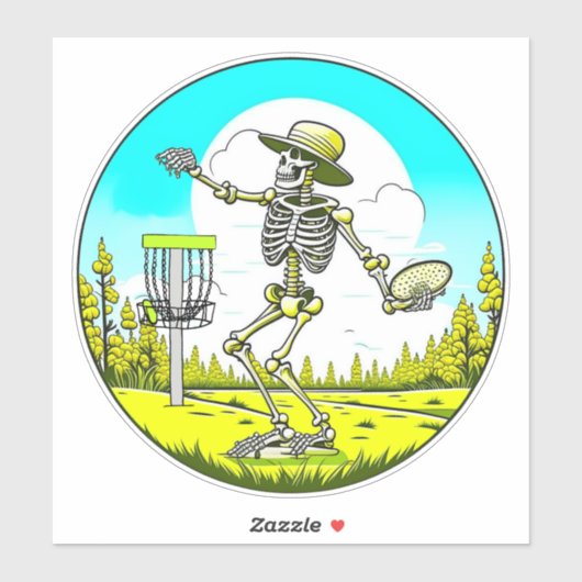 Skelet Spelen Disc Golf Sticker (Vel)