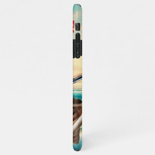 Skelet spelen fluit schedel moderne trendy Hallow iPhone Hoesje (Linkerkant)