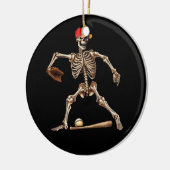 Skelet Spelen Honkbal Halloween  Baseba Keramisch Ornament (Links)