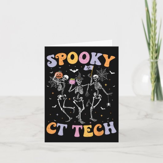Skelet Spooky Ct Tech Computertomografie Tech H Kaart (Voorkant)