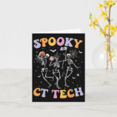 Skelet Spooky Ct Tech Computertomografie Tech H Kaart (Gele Bloem)