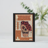 Skelet Sporty Briefkaart (Staand voorkant)