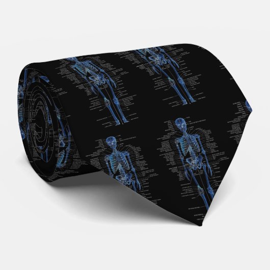 Skelet Stropdas (Opgerold)