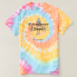 Skelet-stropdas-kleurstof T-shirt