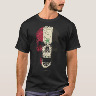 Skelet Syrische kont met Syrische vlag T-shirt