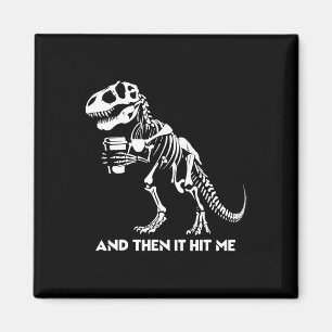 Skelet T-rex Dinosaur Halloween Mannen Vrouwen Gra Magneet