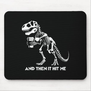Skelet T-rex Dinosaur Halloween Mannen Vrouwen Gra Muismat