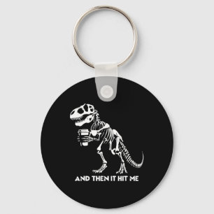 Skelet T-rex Dinosaur Halloween Mannen Vrouwen Gra Sleutelhanger
