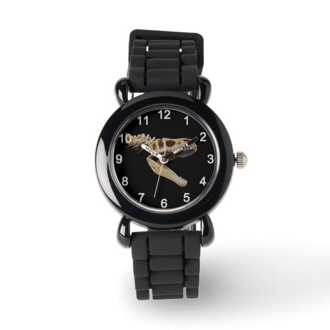 Skelet T-rex dinosaurus Botten, Horloge (Voorkant)