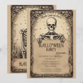 Skelet Tarotkaart Kaart (Voorkant / Achterkant)