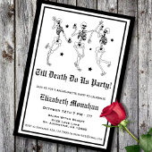 Skelet Till Death Do US Party Bachelorette Kaart