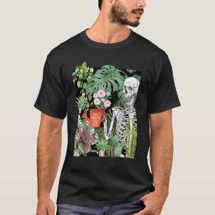 Skelet Tuinieren Schedel Plant Tuiniers Grappig T-shirt