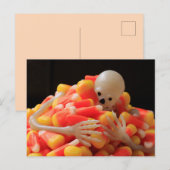 Skelet uit controle Halloween Briefkaart (Voorkant / Achterkant)