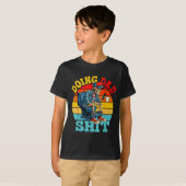 Skelet vader grap doende vader grappige vader vade t-shirt (Voorkant volledig)