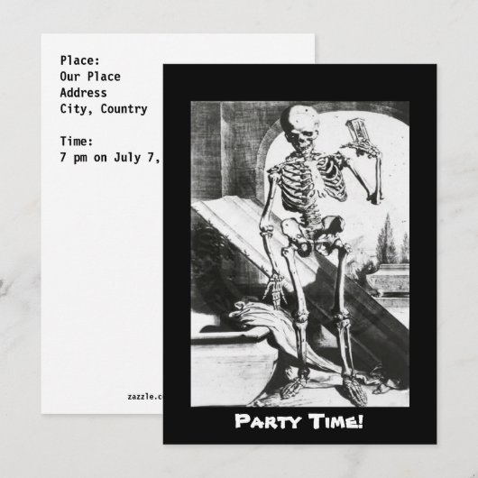 Skelet van Anatomia Humani Corporis Kaart (Voorkant / Achterkant)