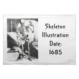 Skelet van Anatomia Humani Corporis Placemat