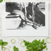 Skelet van Anatomia Humani Corporis Theedoek (Gevouwen)