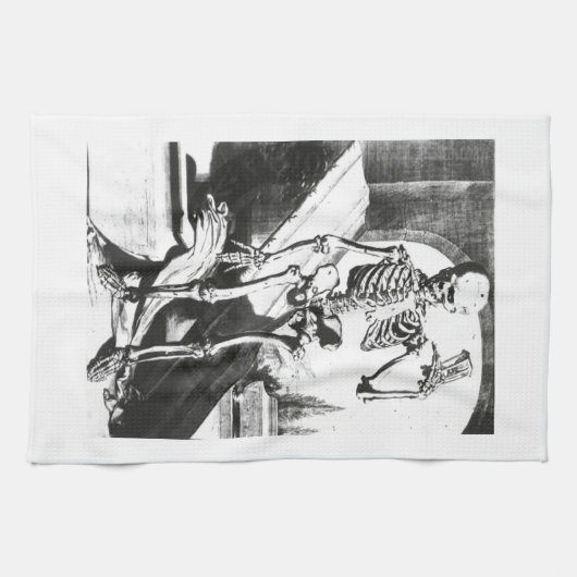 Skelet van Anatomia Humani Corporis Theedoek (Horizontaal)