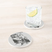 Skelet van Anatomia Humani Corporis Zandsteen Onderzetter (Zijkant)