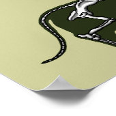 skelet van dachshund poster (Hoek)