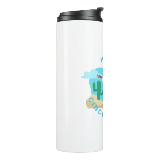 skelet van de mayo thermosbeker (Gedraaid links)