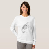Skelet van een Mylodon T-shirt (Voorkant volledig)
