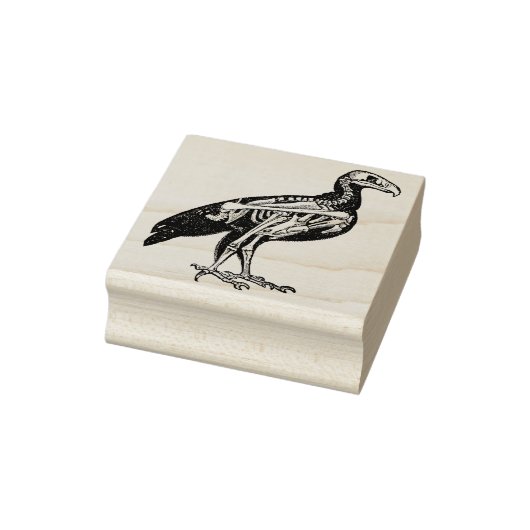 Skelet van een vogel rubberstempel (Stempel)