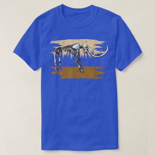 Skelet van grote zoogdieren Etinct Animal Mammoth T-shirt (Design voorkant)