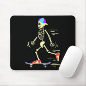 Skelet van skateboard skateboarden  muismat (Met muis)