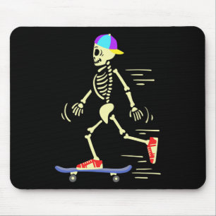 Skelet van skateboard skateboarden muismat