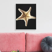 Skelet van Starfish, close-up 2 Canvas Afdruk (Insitu (Woonkamer))