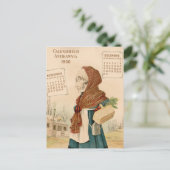 Skelet Vegetable Lady Briefkaart (Staand voorkant)