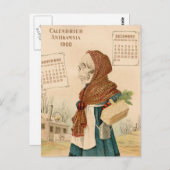 Skelet Vegetable Lady Briefkaart (Voorkant / Achterkant)