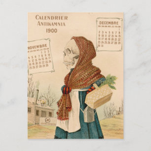 Skelet Vegetable Lady Briefkaart