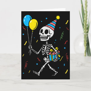 Skelet Verjaardag Halloween Kostuum Jongens Tiener Kaart
