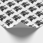 Skelet - Verpakkingspapier (aanpassen) Cadeaupapier (Hoek)