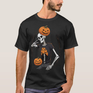 Skelet Vibes: Spooky Halloween T-shirt" T-shirt