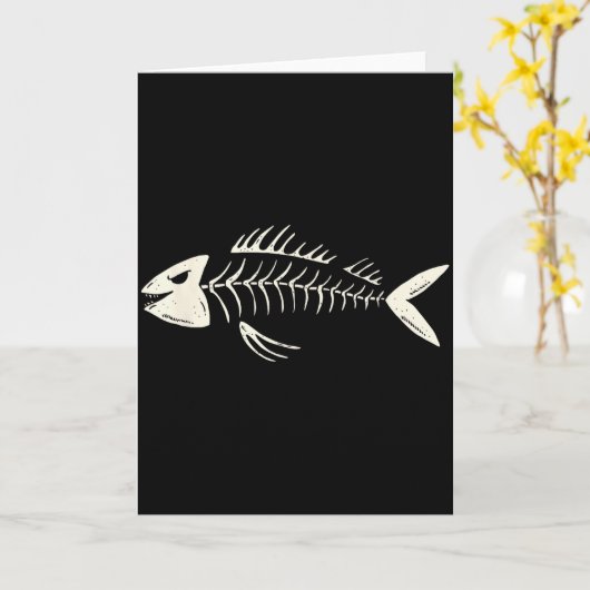 Skelet Vis Bot Collectors  Kaart (Gele Bloem)