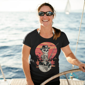 Skelet visser Halloween T-shirt