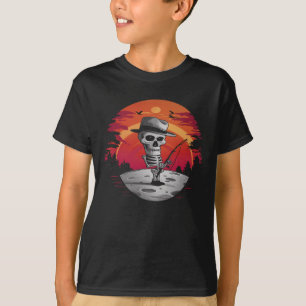 Skelet visser Halloween T-shirt