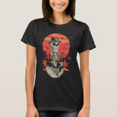 Skelet visser Halloween T-shirt (Voorkant)